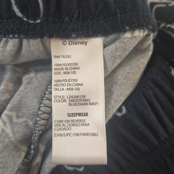 Disney Sleepwear Stitch Blue w White Stitch PJ Pants Women's Size Medium - Picture 3 of 5